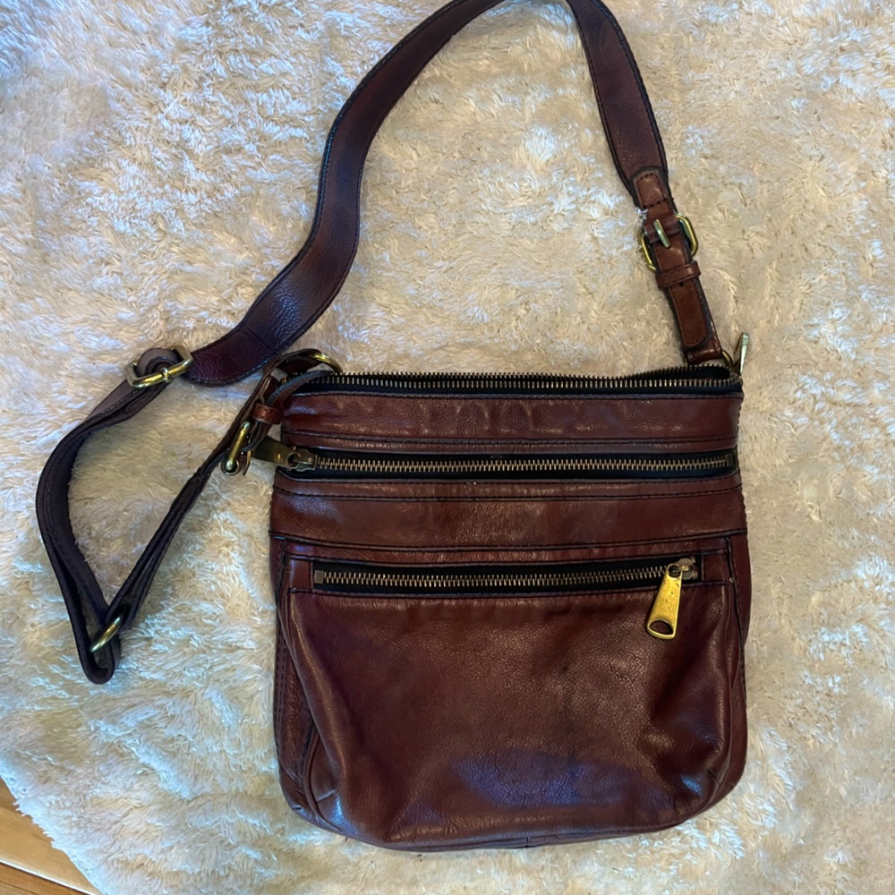 Leather Fossil Crossbody Bag